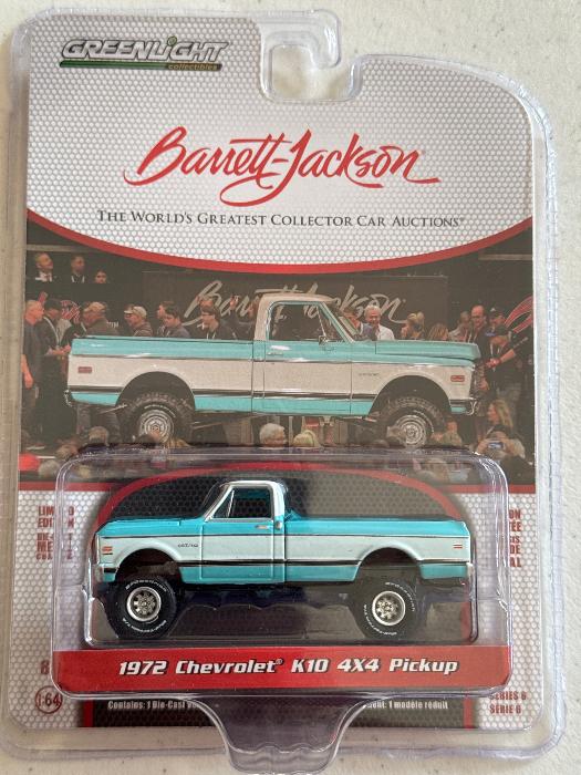 Greenlight - Barrett Jackson 1972 Chevrolet K10 4x4 Pickup - DiecastModeler.com