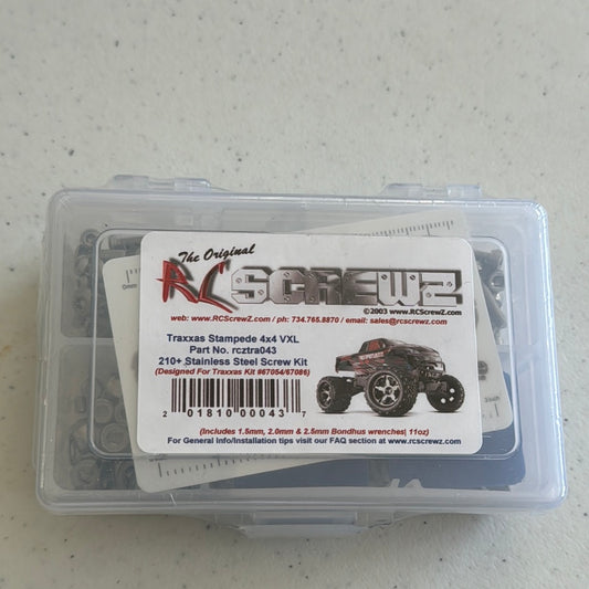 RCScrewZ  Stampede 4x4 / VXLStainless Screw Kit