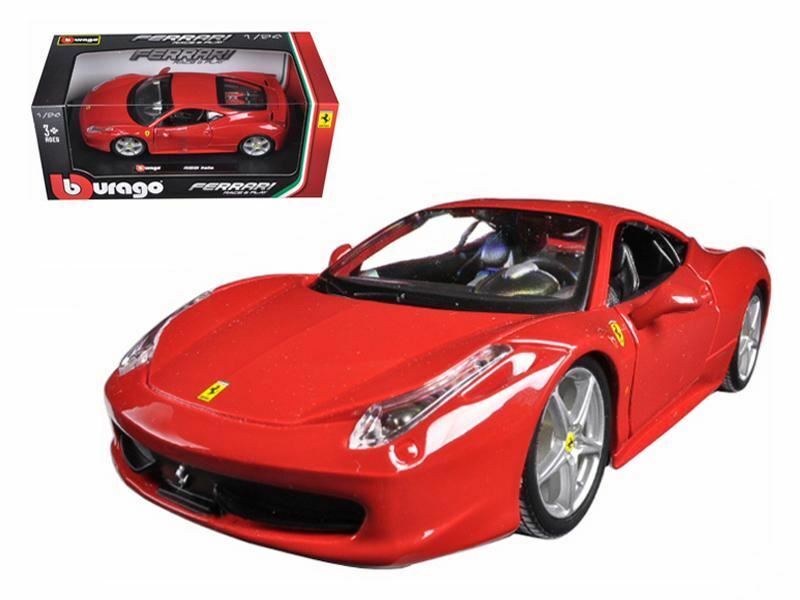 Ferrari 458 Italia Red 1/24 Diecast Model Car 1:24 Scale
