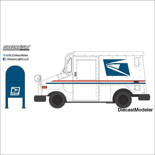 GL -1:64 USPS Postal Mail Delivery Vehicle (CASE) - DiecastModeler.com