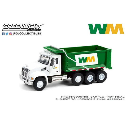 GL - 1:64 scale 2020 Mack Granite Dump Truck - Waste Management - DiecastModeler.com