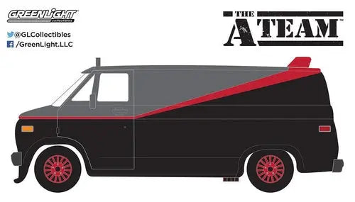 GL - Hollywood 19 - The A-Team - 1983 GMC Vandura 1:64 scale - DiecastModeler.com