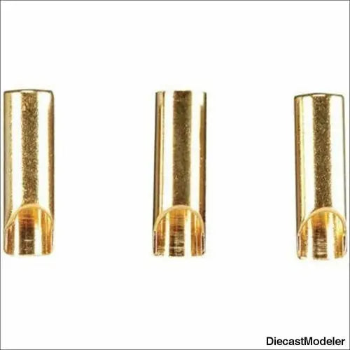 Great Planes Gold Plate Bullet Connector Fem 3.5mm (3) - DiecastModeler.com