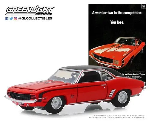 Greenlight - 1-64 Vintage Ad Cars - 1969 Chevrolet Camaro SS - DiecastModeler.com