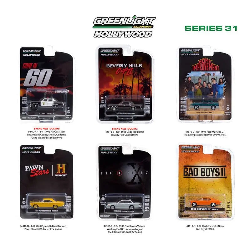 Greenlight - 1:64 Scale Hollywood Series 31 (CASE) - DiecastModeler.com