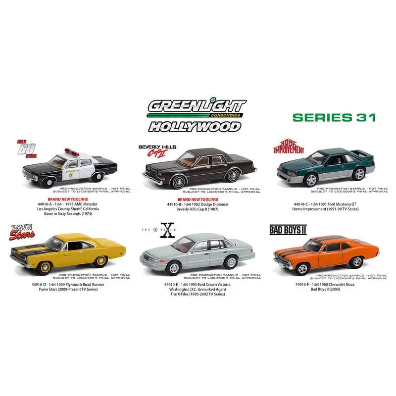 Greenlight - 1:64 Scale Hollywood Series 31 (CASE) - DiecastModeler.com