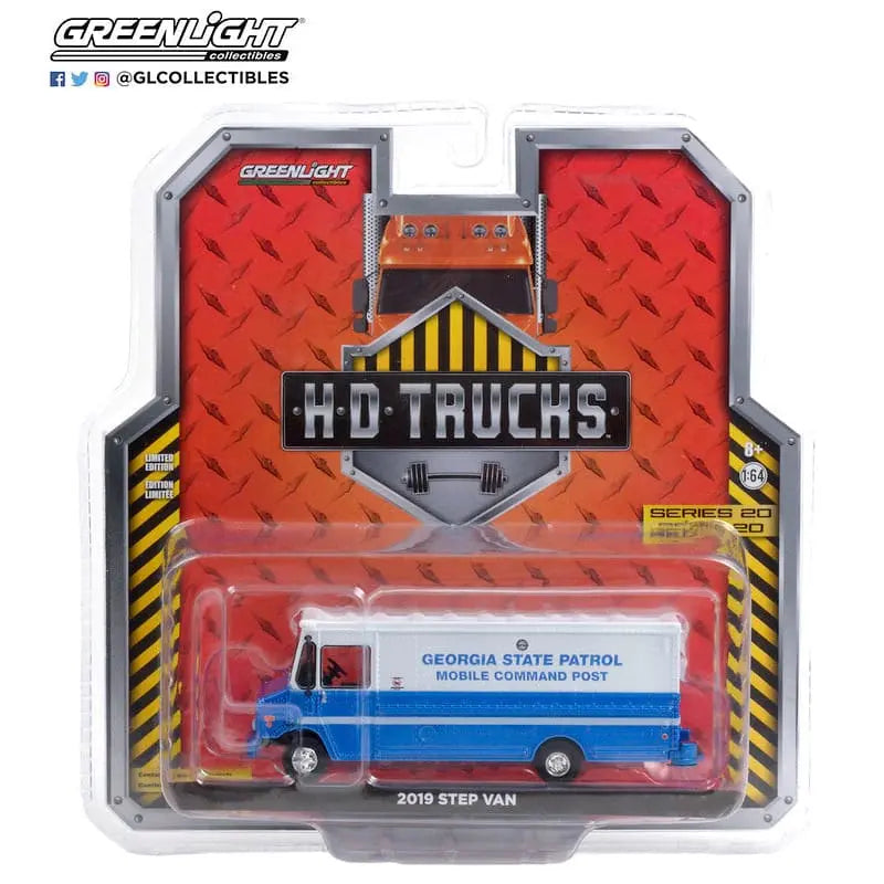 Greenlight - HD Trucks - 2019 Step Van- Mobile Command Center-GaSP - DiecastModeler.com