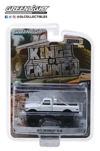 Greenlight - Kings of Crunch - 1-64 Kings of Crunch 3 - 1972 Chevy K-10 Monster - DiecastModeler.com