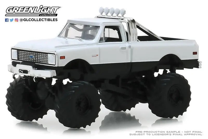 Greenlight - Kings of Crunch - 1-64 Kings of Crunch 3 - 1972 Chevy K-10 Monster - DiecastModeler.com