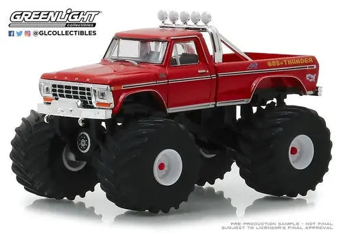 Greenlight - Kings of Crunch 3 - 1979 Ford F-250 Monster Truck - God of Thunder - DiecastModeler.com