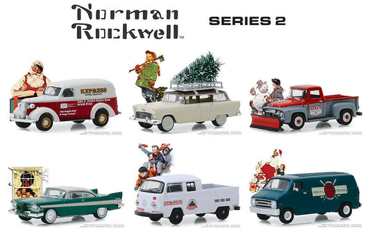  Greenlight - 1:64 Scale Norman Rockwell Series 2 (CASE)