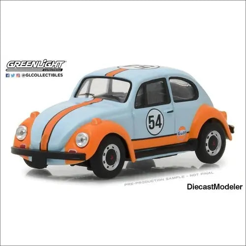 Greenlight - Running on Empty Series 1 -1966 VW Beetle Gulf Oil Racer - DiecastModeler.com