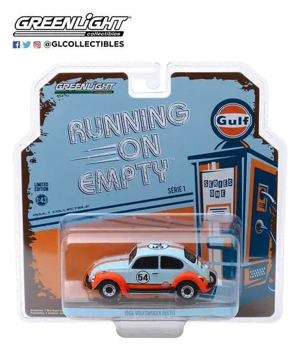 Greenlight - Running on Empty Series 1 -1966 VW Beetle Gulf Oil Racer - DiecastModeler.com