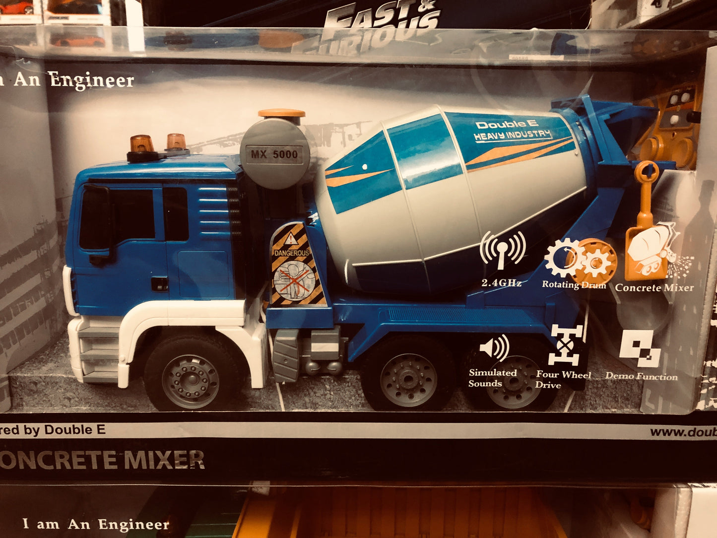  RC Truck Model Electronic 1:20 Scale RC Cement Mixer Truck