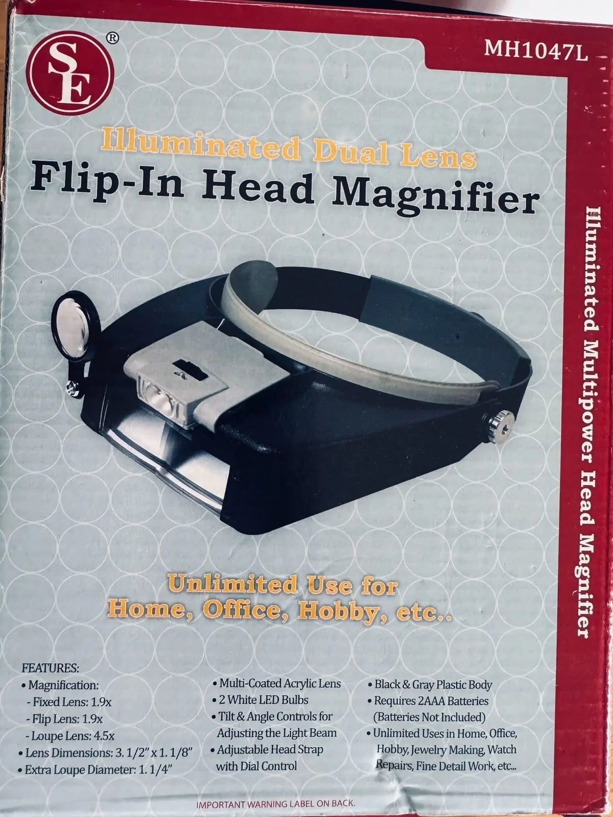 Illuminated Dual Lens Flip-In Head Magnifier - DiecastModeler.com