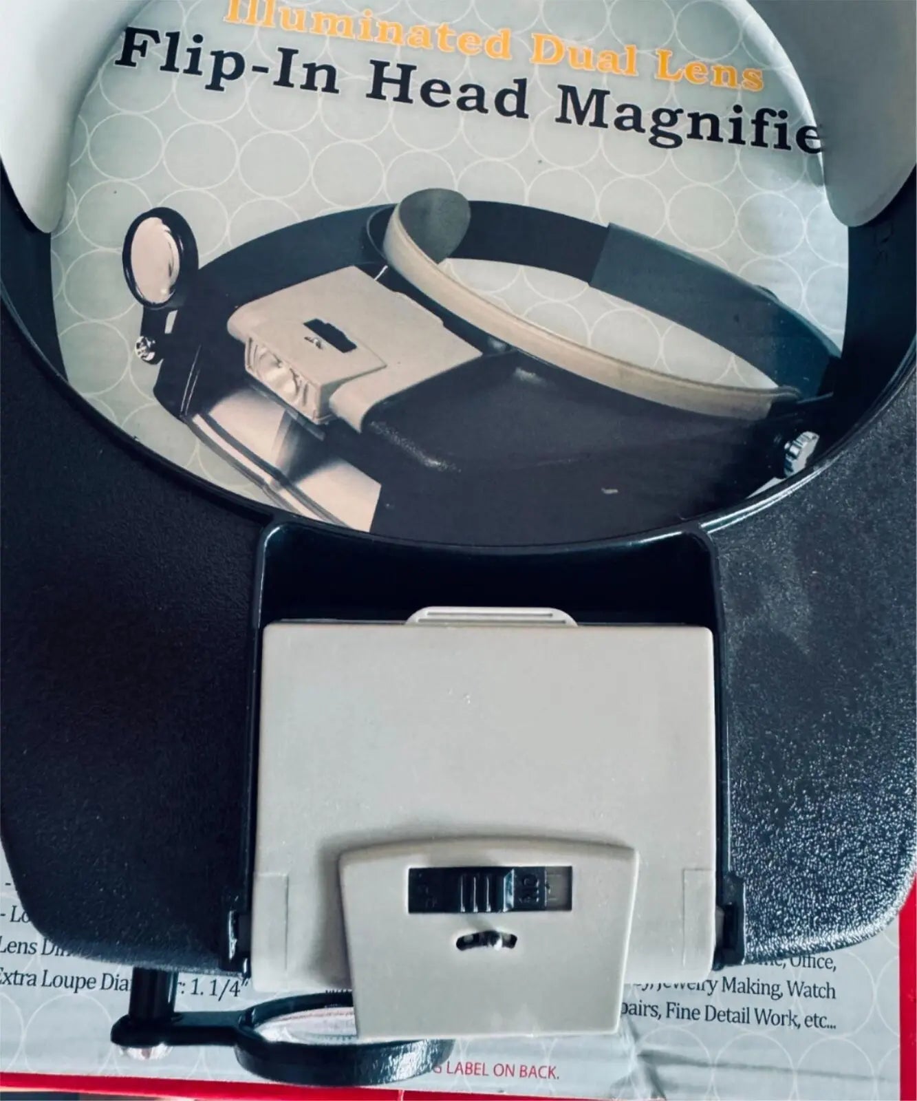 Illuminated Dual Lens Flip-In Head Magnifier - DiecastModeler.com