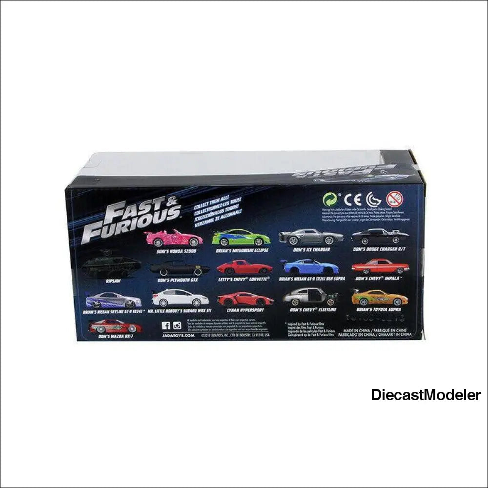 Jada Toys Fast & Furious - Dom's Ice Charger (Semi Gun Metal Grey)-DiecastModeler