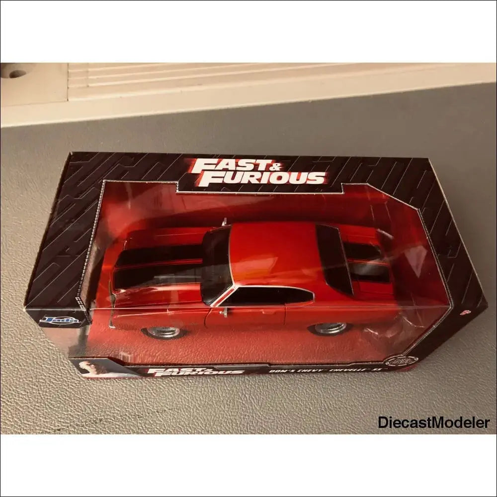 Jada Toys Fast & Furious - 1970 Dom’s Chevy Chevelle SS (Red) - DiecastModeler.com