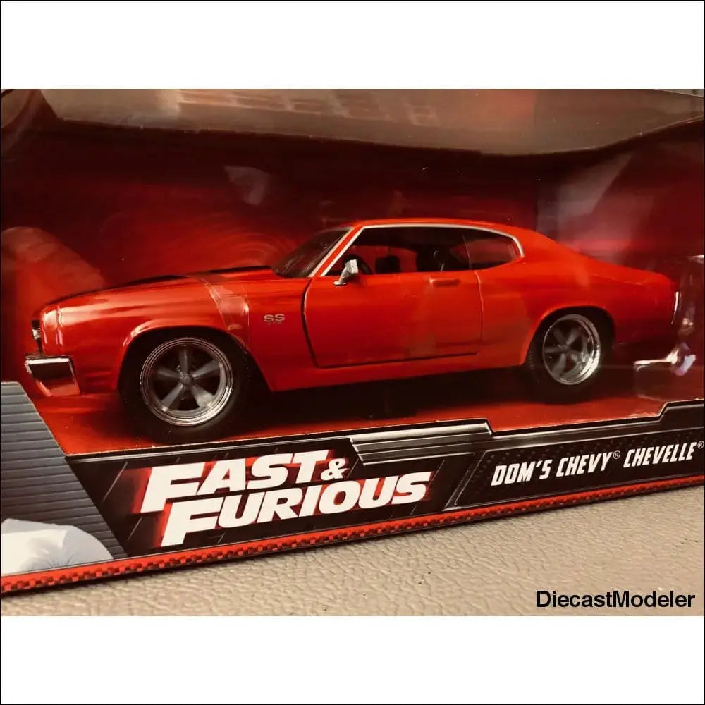 Jada Toys Fast & Furious - 1970 Dom’s Chevy Chevelle SS (Red) - DiecastModeler.com