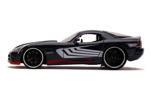 Jada Toys - Hollywood Rides | Marvel Spider-Man 2008 Dodge Viper with Venom figure 1:24 - DiecastModeler.com