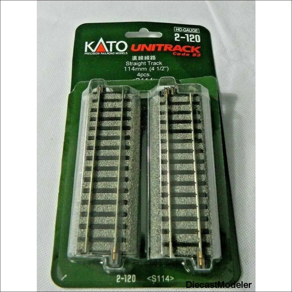  Kato 2-120 Straight Track 114mm (4 1/2") HO Scale - UniTrack