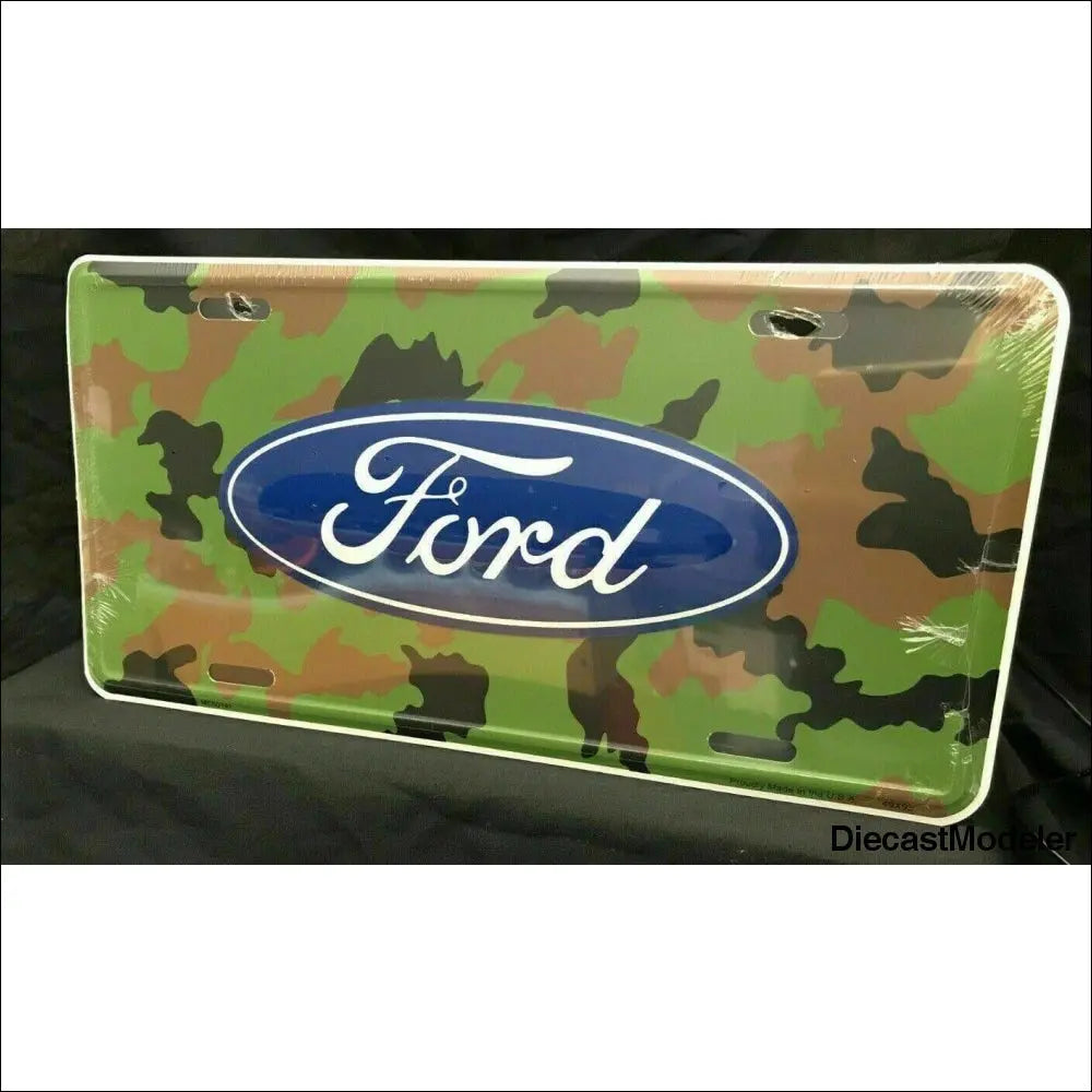 License Plate: Ford Sign-DiecastModeler