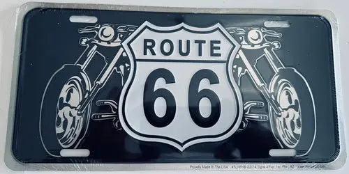 License Plate: Route 66 Sign - DiecastModeler.com