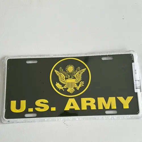 License Plate: US ARMY Sign - DiecastModeler.com