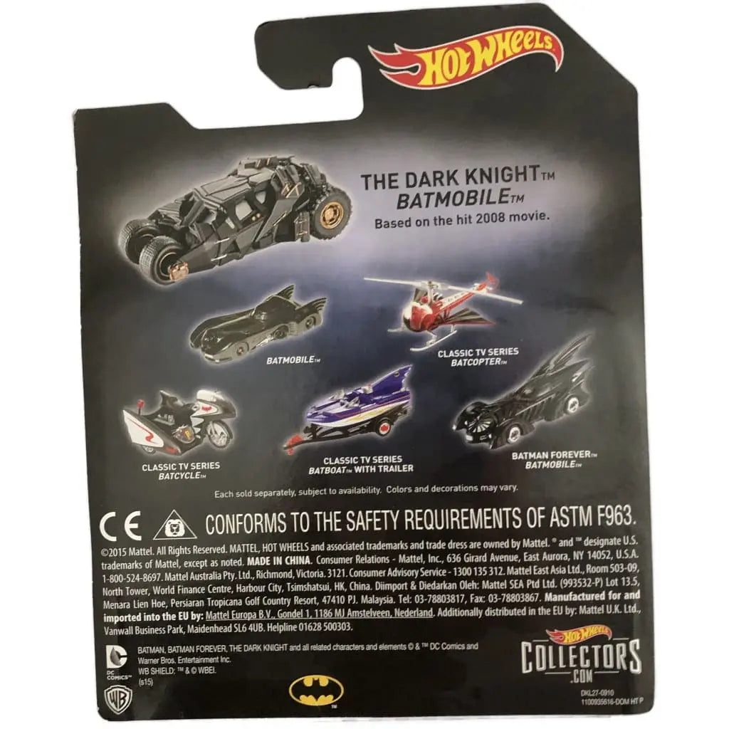 Mattel Hot Wheels - Batman 1:50 scale diecast model. TV Series The Dark Knight - DiecastModeler.com