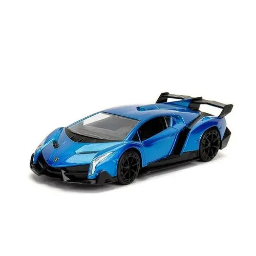 Metals Die Cast | Hyper-Spec 2017 Lamborghini Veneno Hardtop. Blue - 1:32 - DiecastModeler.com