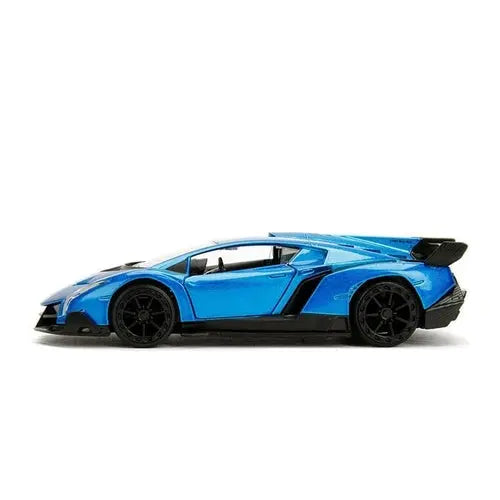 Metals Die Cast | Hyper-Spec 2017 Lamborghini Veneno Hardtop. Blue - 1:32 - DiecastModeler.com