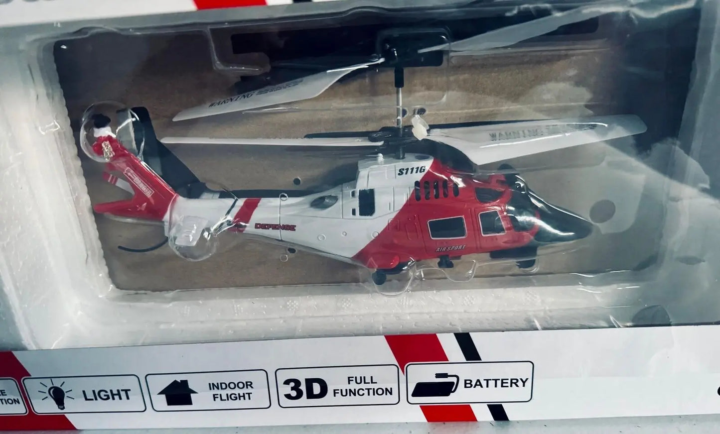 Original Syma S111G three-channel remote control helicopter anti-collision anti- - DiecastModeler.com