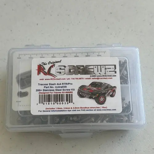 RCScrewZ  Slash 4x4. RTR / Pro Stainless Screw Kit - DiecastModeler.com