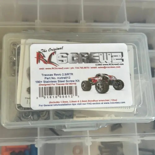 RC Screwz Traxxas Revo 2.5 RTR Stainless Steel Screw Kit - DiecastModeler.com