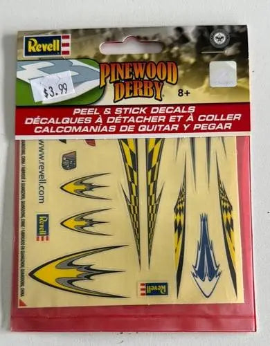 Revell Pinewood Derby Peel & Stick Decals - DiecastModeler.com