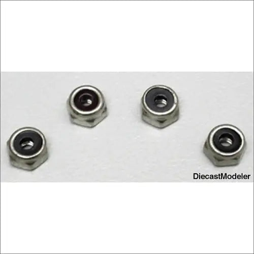 Dubro Stainless Steel Nylon Insert Lock Nut 4-40 S/S (4) - DiecastModeler.com