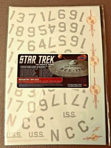 Star Trek 1:350 USS Enterprise Registry Decals - DiecastModeler.com