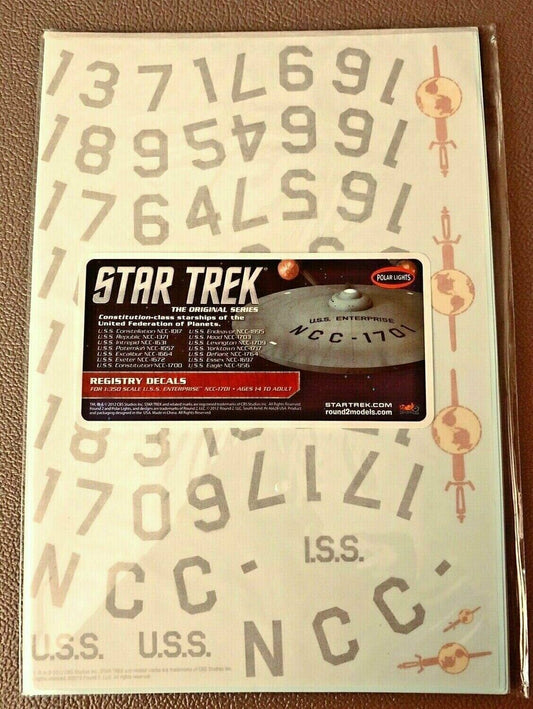 Star Trek 1:350 USS Enterprise Registry Decals