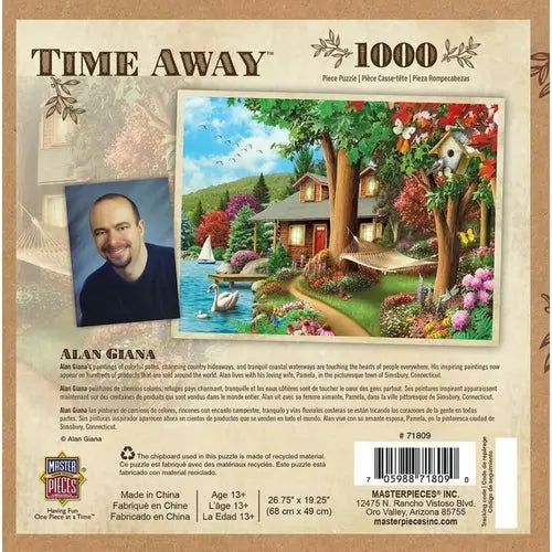 Time Away Around The Lake - 1000 piece Jigsaw Puzzle - DiecastModeler.com