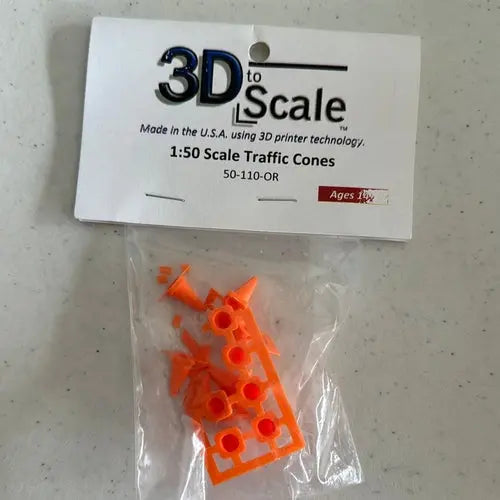 Traffic Cones - 1:50 Scale - DiecastModeler.com