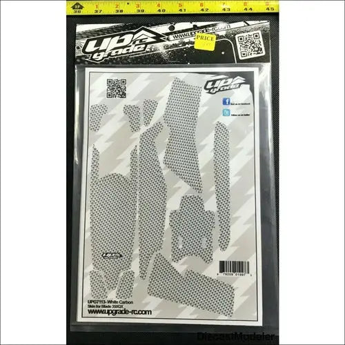 Upgrade-RC UPG7113 White Carbon Skin Blade 350 QX - DiecastModeler.com