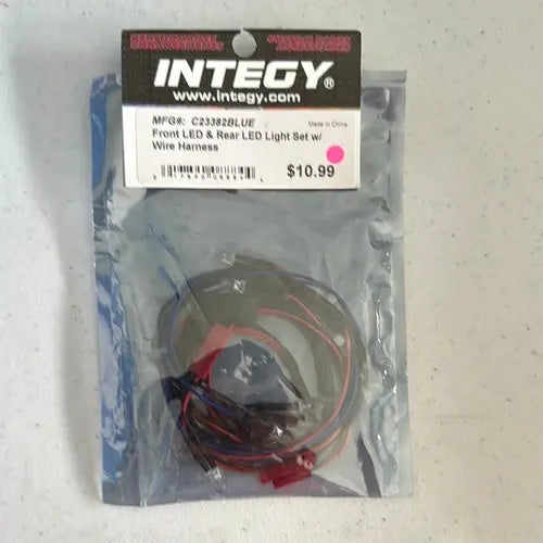 Integy Front LED/Rear LED Blue Light Set w/Wire Harness - DiecastModeler.com