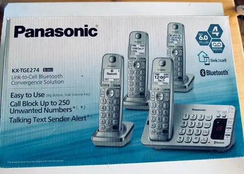 Panasonic 4 piece phone pack w/ base - DiecastModeler.com