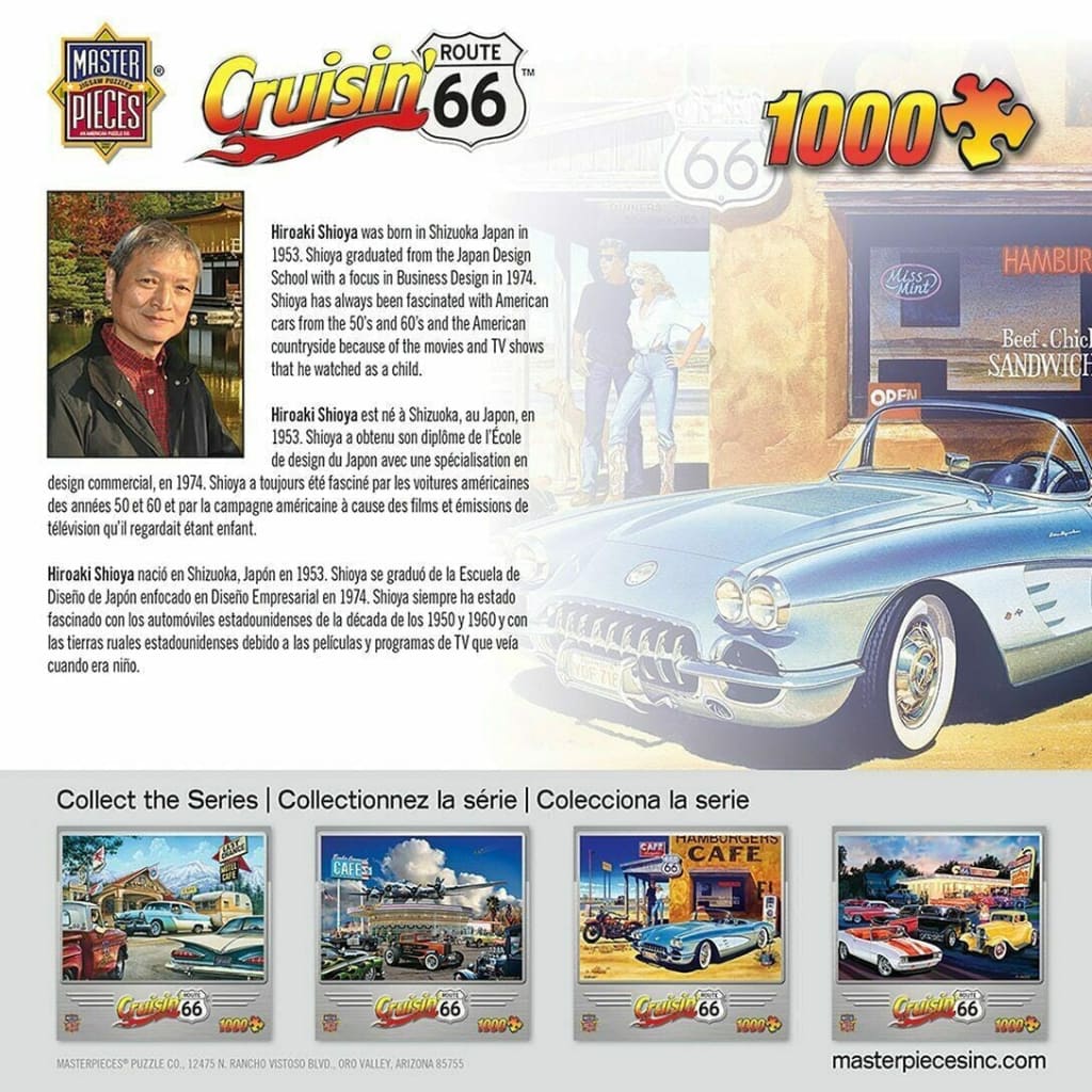 Cruisin’ route 66 - cafe 1000 piece jigsaw puzzle toys &