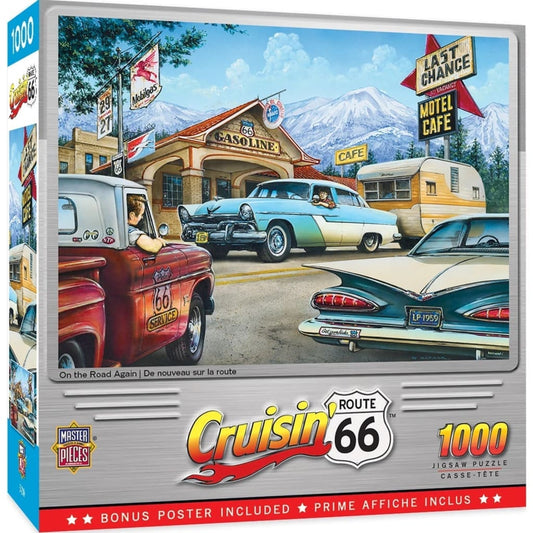 Cruisin’ route 66 on the road again - 1000 piece jigsaw