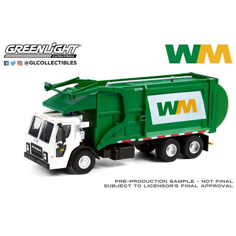 Gl - 1:64 scale 2020 mack lr refuse truck waste management