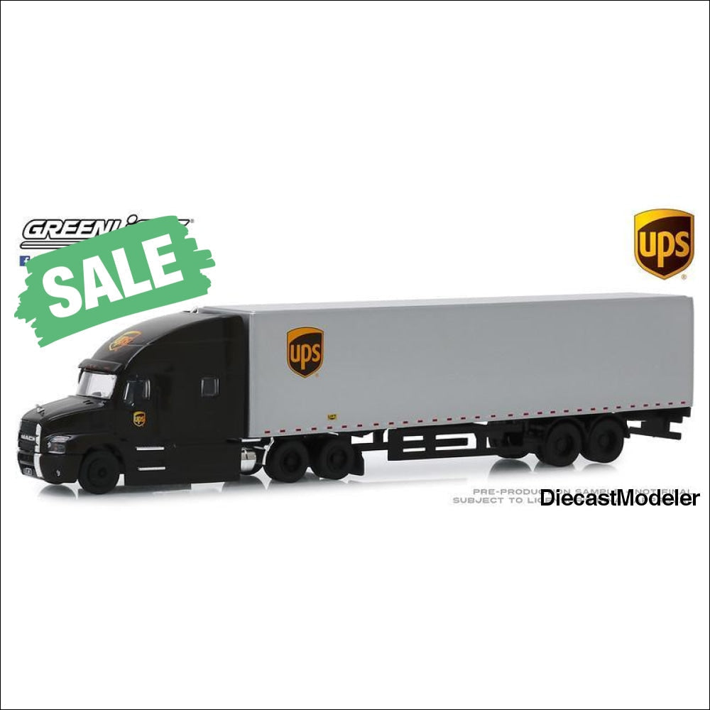  United Parcel Service (UPS). Tractor-Trailer 18 wheeler- 1:64 scale