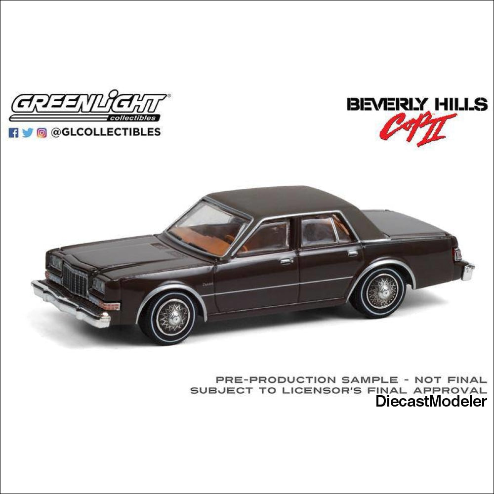 Greenlight - 1982 Dodge Diplomat - Beverly Hills Cop II-DiecastModeler