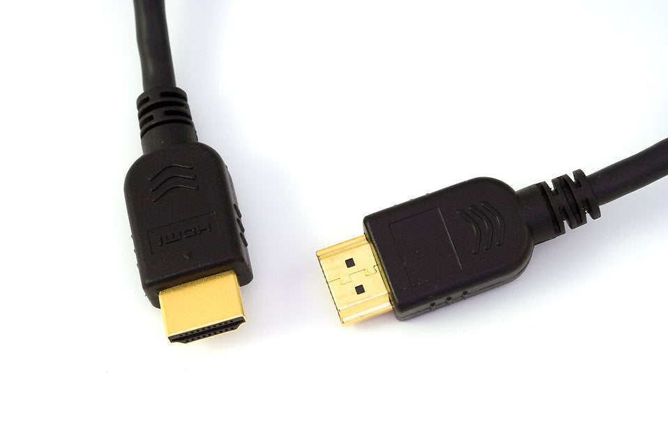  Male to Male 3 foot HDMI Cable with Gold-Plated Connectors - Black