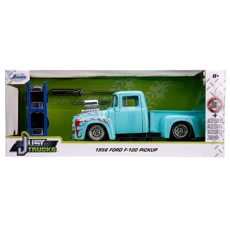 Jada just trucks - 1956 ford f - 100 pickup (turquoise)